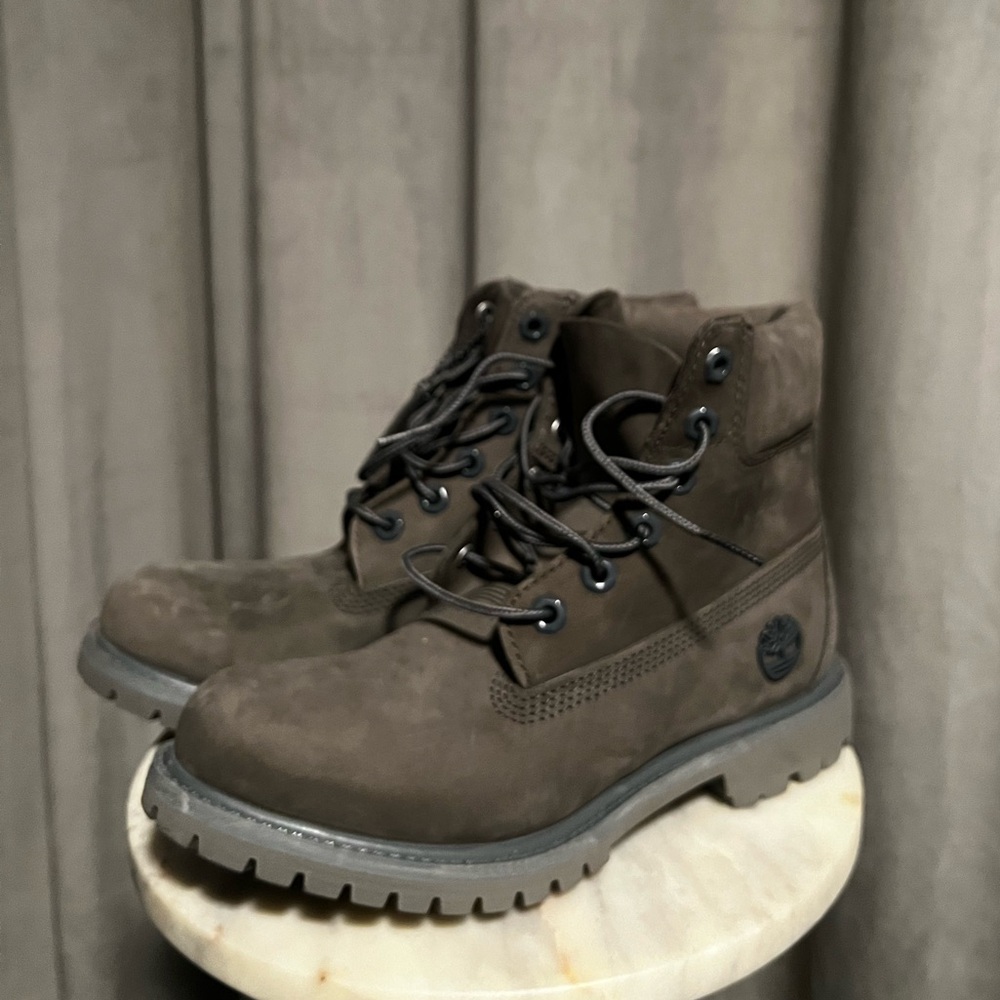 Timberland Womens grey Lace-Up Work Boots